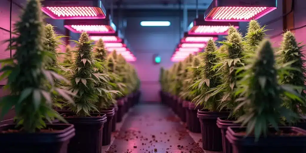 Croissance contrôlée de Blackberry Moonrocks sous LED horticoles