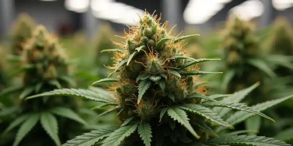 Colas matures de Godfather OG dans une salle de culture professionnelle.