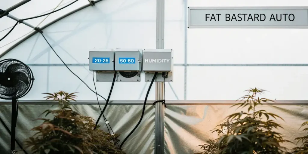 Serre de Fat Bastard Auto avec capteurs d’humidité et ventilation contrôlée.