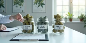 Variétés de cannabis potentiellement utilisées en complément d’un traitement antidépresseur.