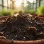 Pot rempli du meilleur terreau pour autofloraison enrichi en nutriments essentiels.