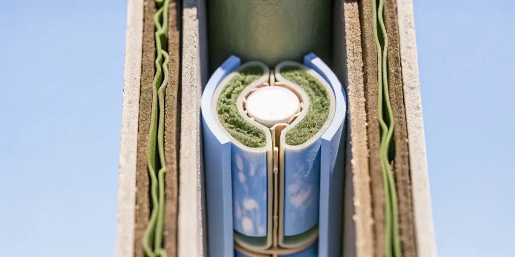 Structure cellulaire végétale adaptée aux climats arides en gros plan hyper réaliste.