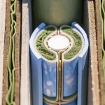 Structure cellulaire végétale adaptée aux climats arides en gros plan hyper réaliste.